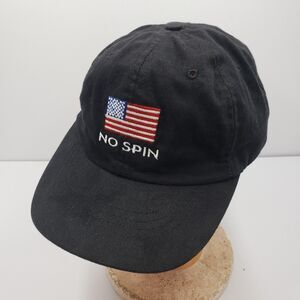 Bill O'Reilly No Spin Hat American Flag Black Baseball Cap Patriotic Novelty USA